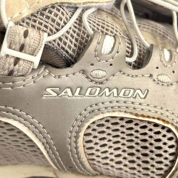 SOLD!! Salomon Womens 7.5 Beige Techamphibian 2 Water Mesh Trail Hiking Shoes - Picture 8 of 11